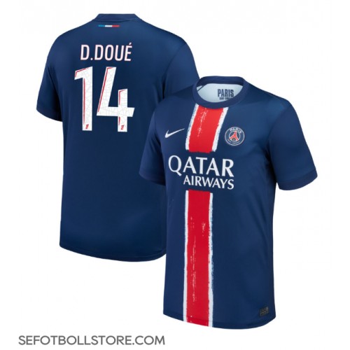 Paris Saint-Germain Desire Doue #14 Replika Hemmatröja 2024-25 Kortärmad